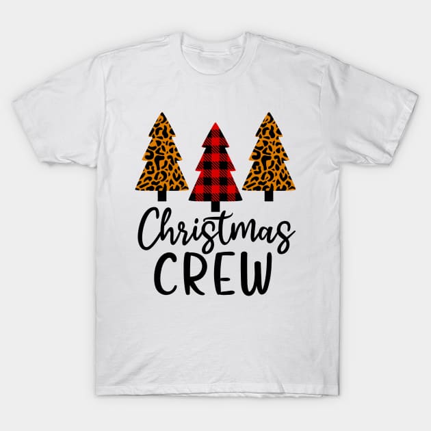 Christmas Crew Buffalo Plaid Christmas Tree T-Shirt by Hobbybox